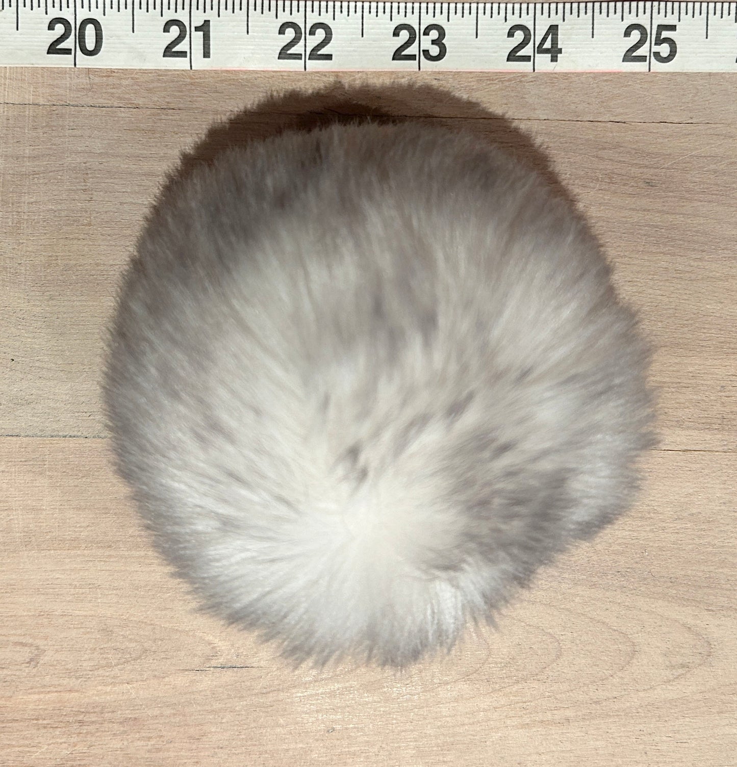 Light Grey Chinchilla Faux Fur Pom, 5 Inch