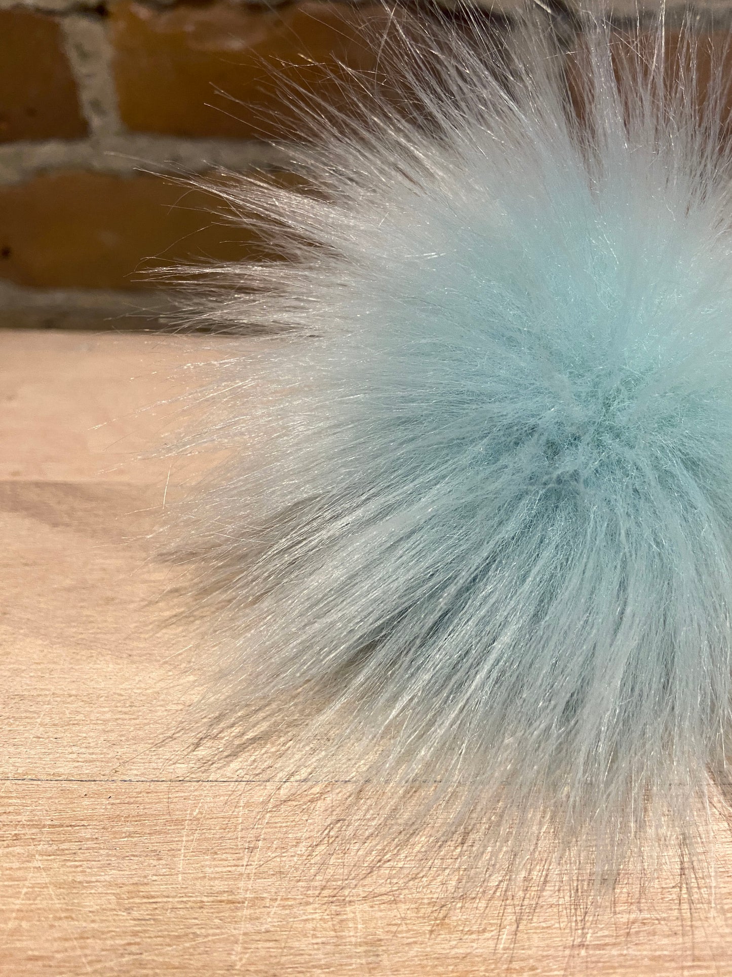 Peppermint Lamb Faux Fur Pom, 3.5 Inch