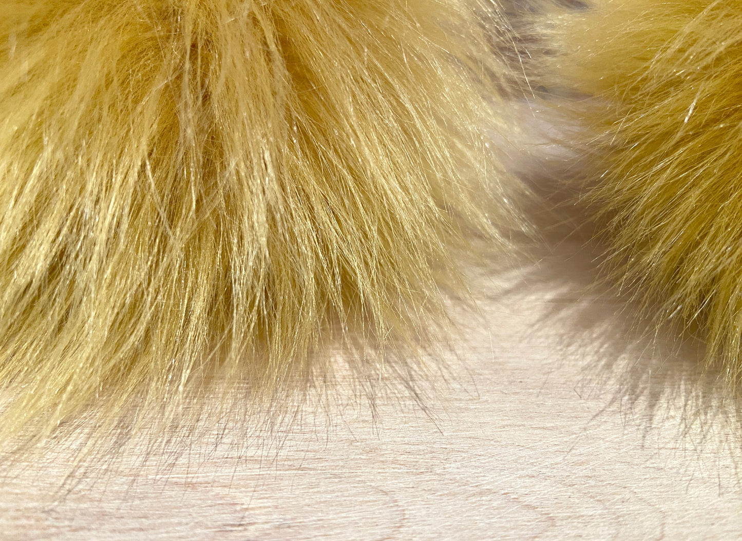 Golden Lamb Faux Fur Pom, 5 Inch