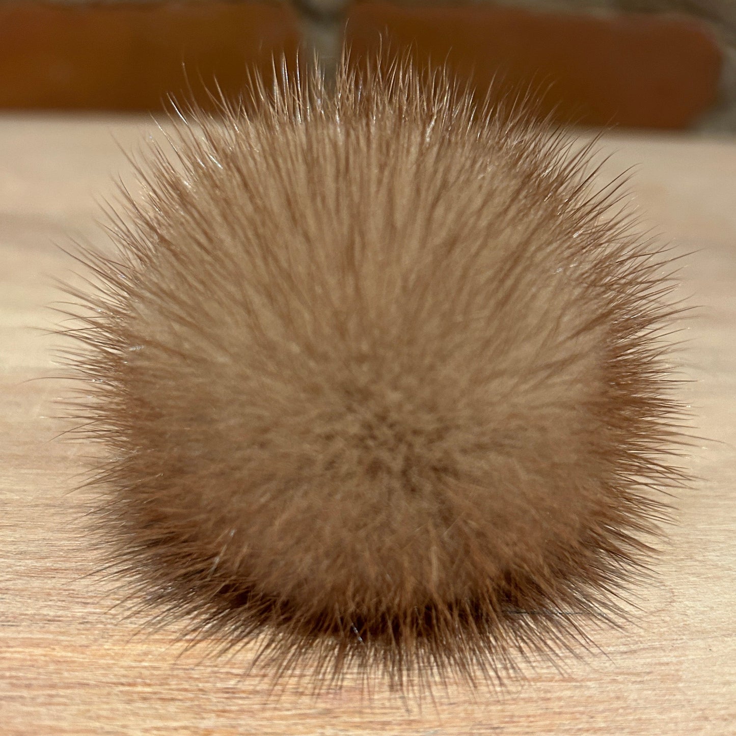 2-inch mini mink hat pom