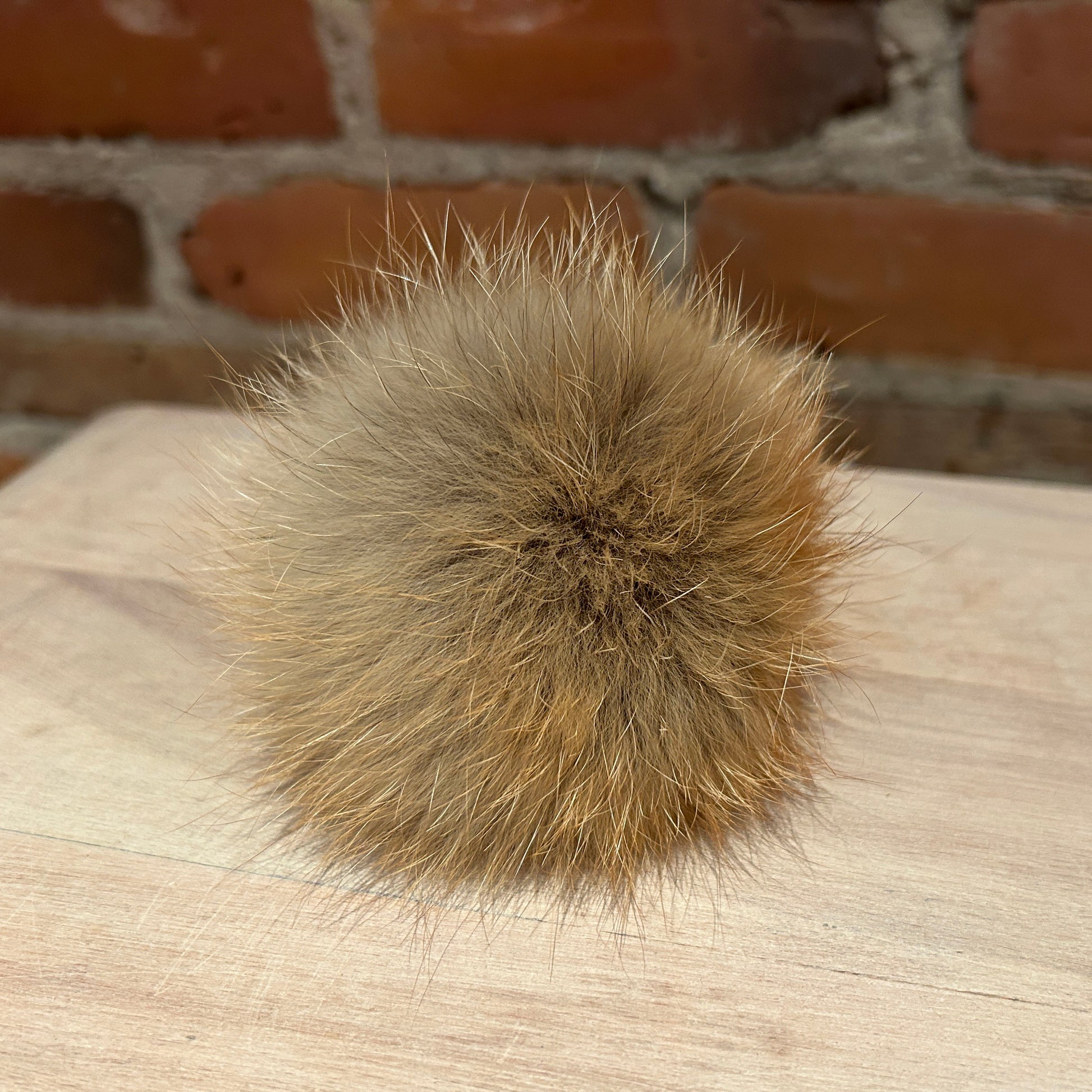 Small Red Fox Hat Pom for Child's Knit Hat
