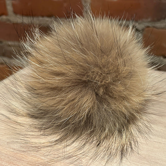 Large Recycled Coyote Fur Hat Pom