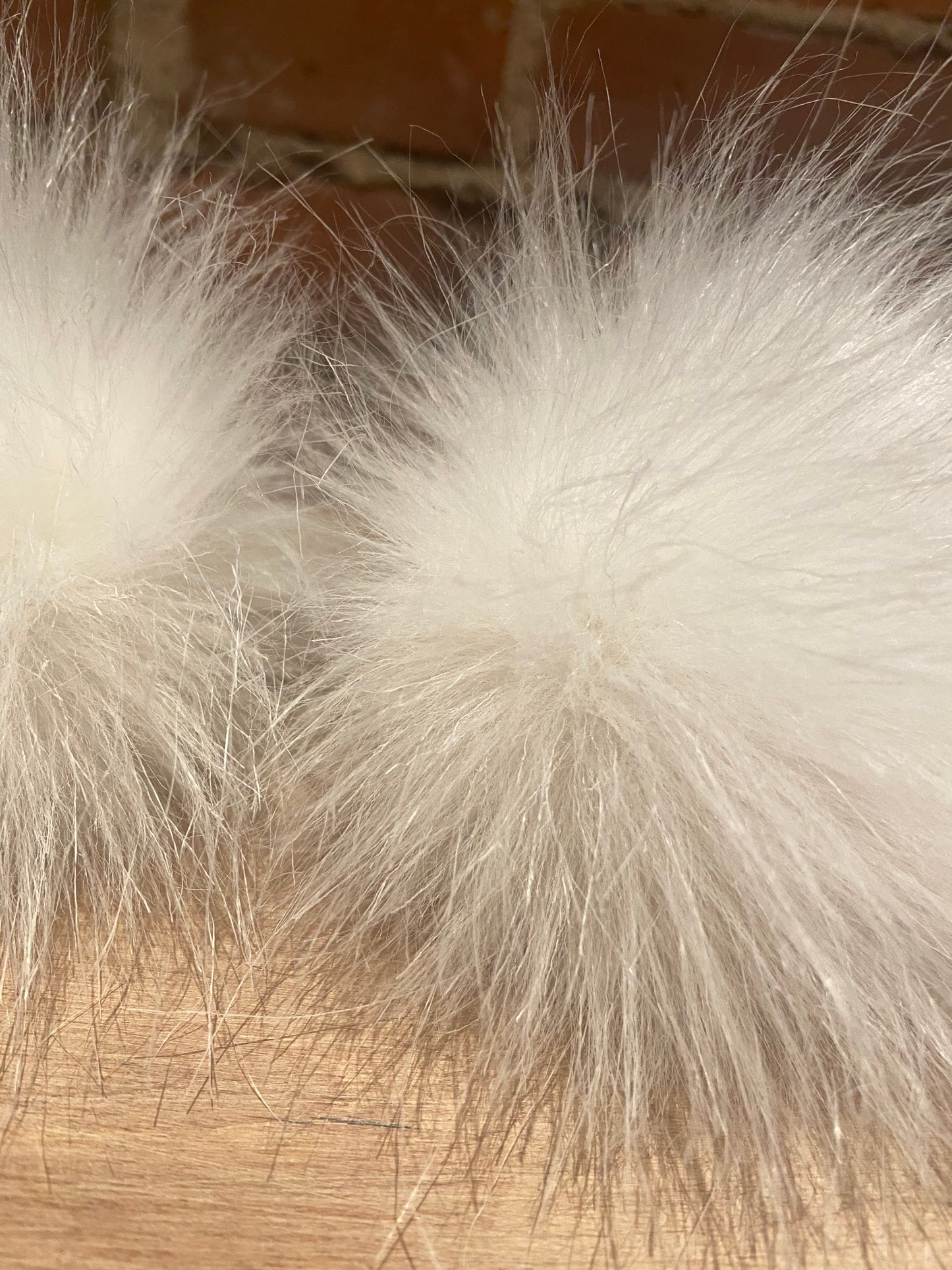 Brilliant White Faux Fur Pom, 5 Inch