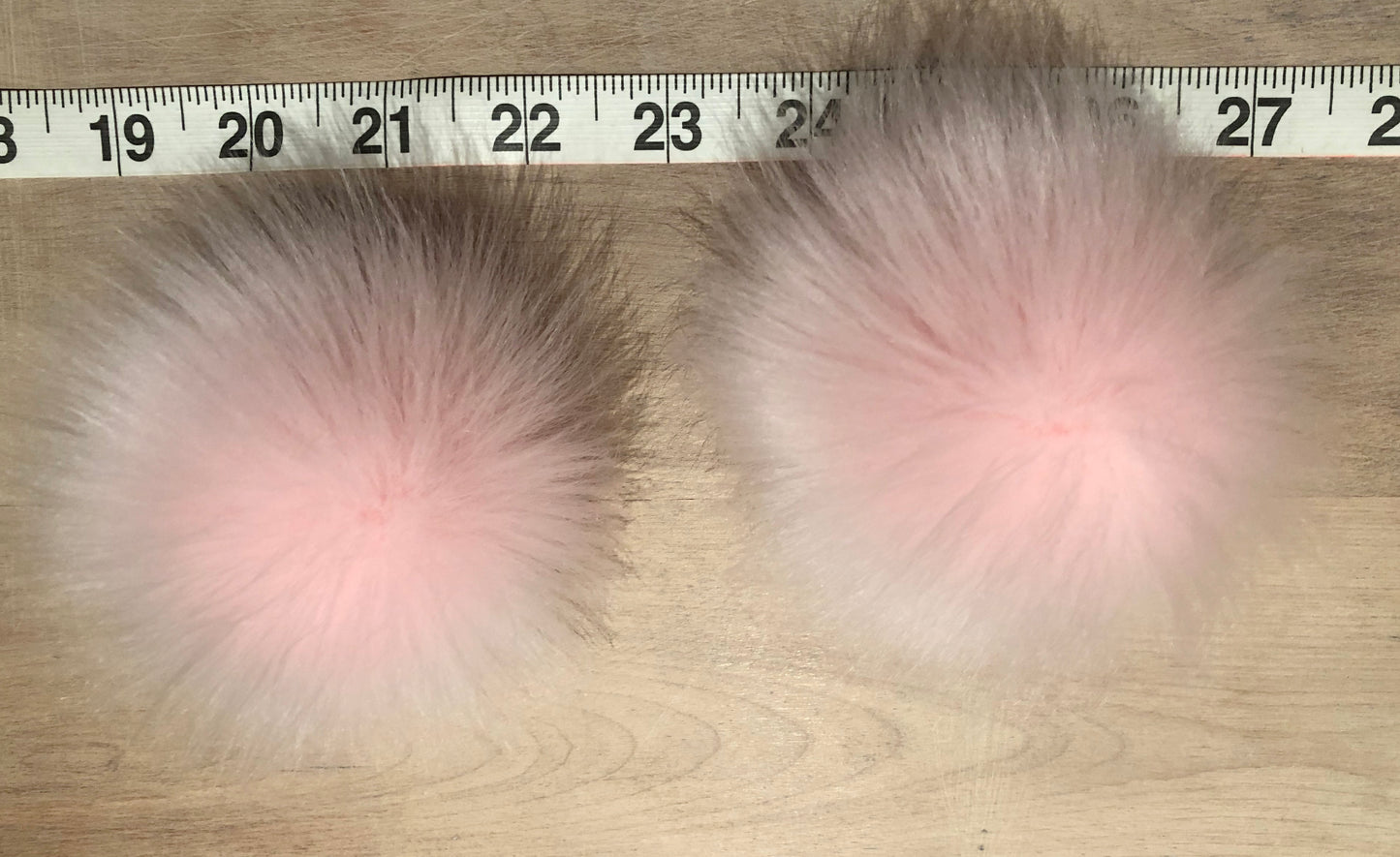 Bubblegum Pink Fox Faux Fur Pom, 3 Inch